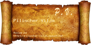 Pilischer Vilja névjegykártya